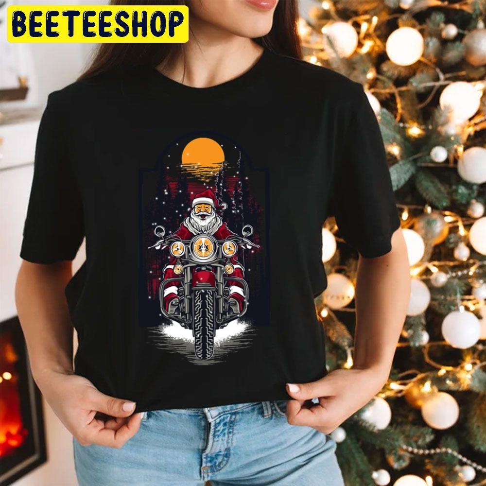 Biker Santa Claus Christmas Motorcycle Beeteeshop Trending Unisex Hoodie Biker Santa Claus Christmas Motorcycle Beeteeshop Trending Unisex Hoodie