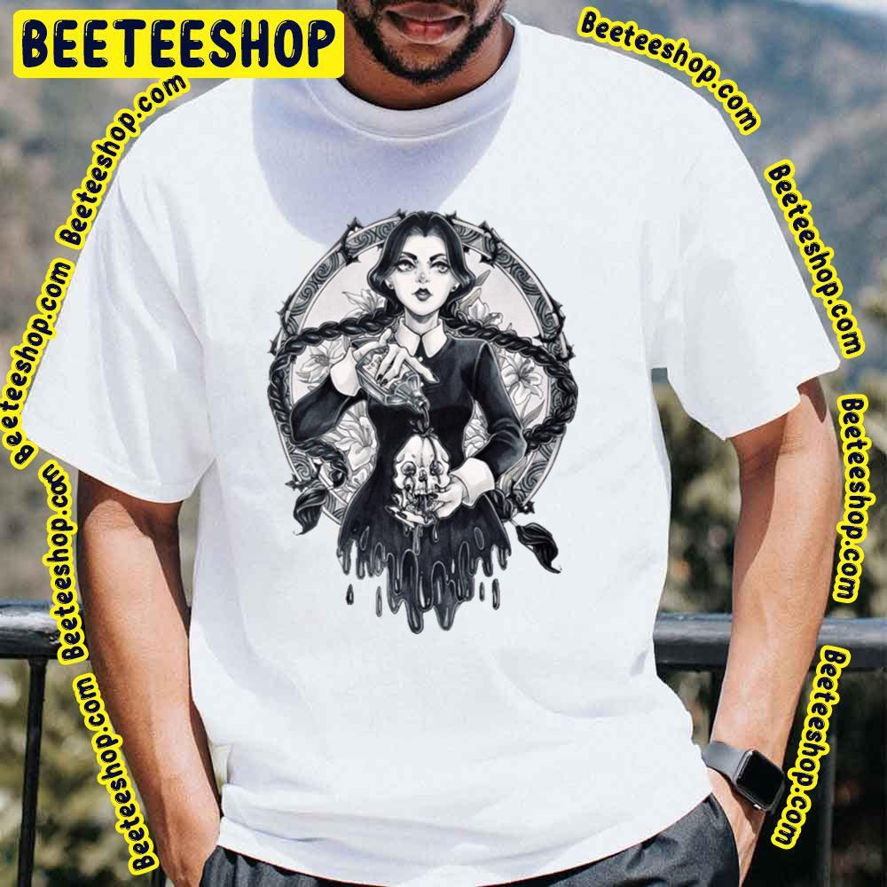 Black Addams Wednesday Halloween Unisex T-Shirt Black Addams Wednesday Halloween Unisex T-Shirt