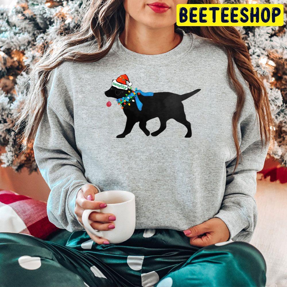 Black Lab Christmas Naughty Dog Beeteeshop Trending Unisex Hoodie Black Lab Christmas Naughty Dog Beeteeshop Trending Unisex Hoodie