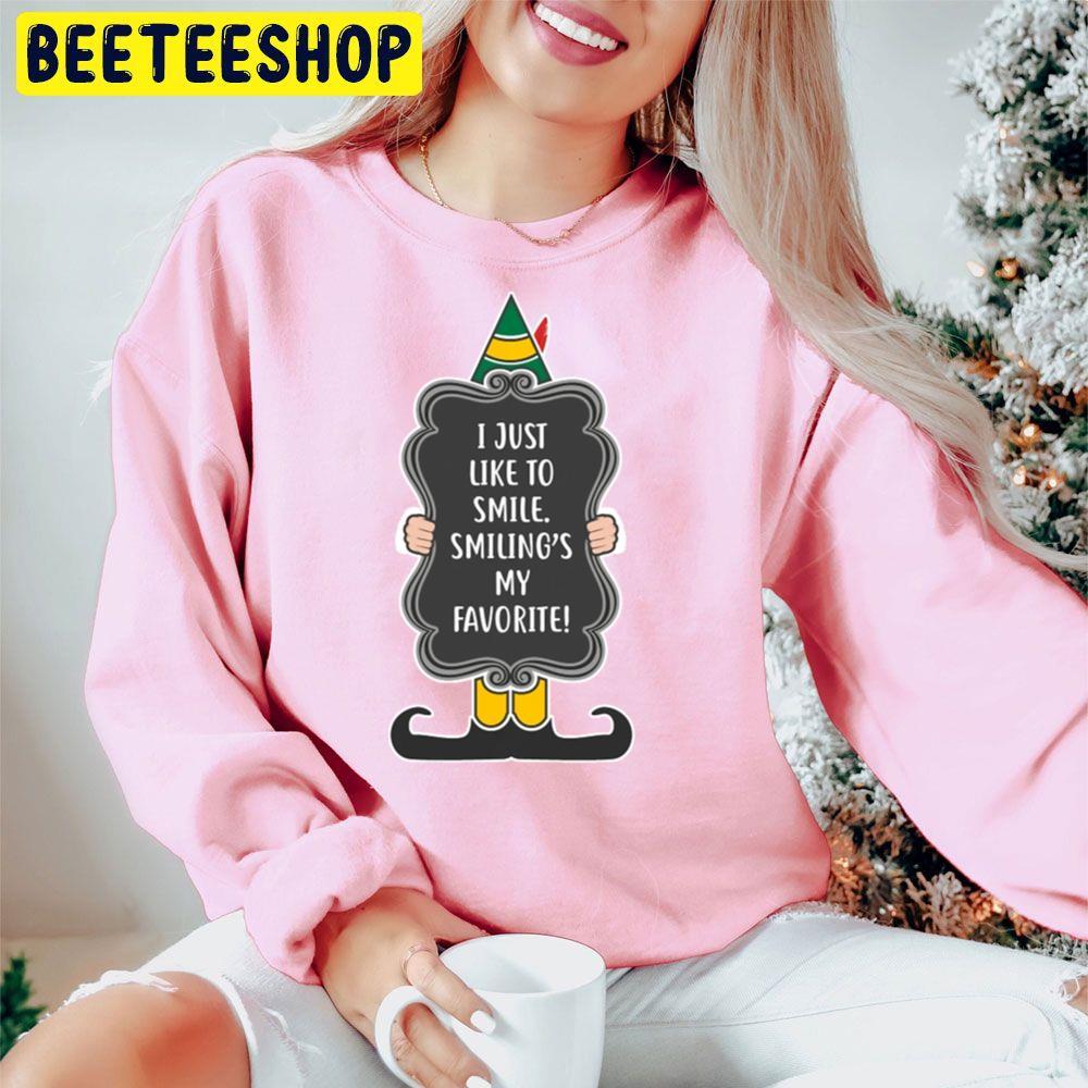 Black Smiling's My Favorite Elf Christmas Beeteeshop Trending Unisex Hoodie Black Smiling's My Favorite Elf Christmas Beeteeshop Trending Unisex Hoodie