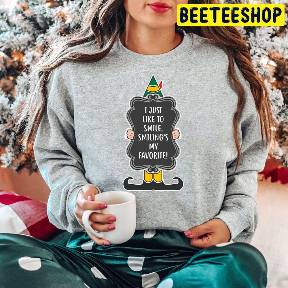 Black Smiling's My Favorite Elf Christmas Beeteeshop Trending Unisex Hoodie Black Smiling's My Favorite Elf Christmas Beeteeshop Trending Unisex Hoodie