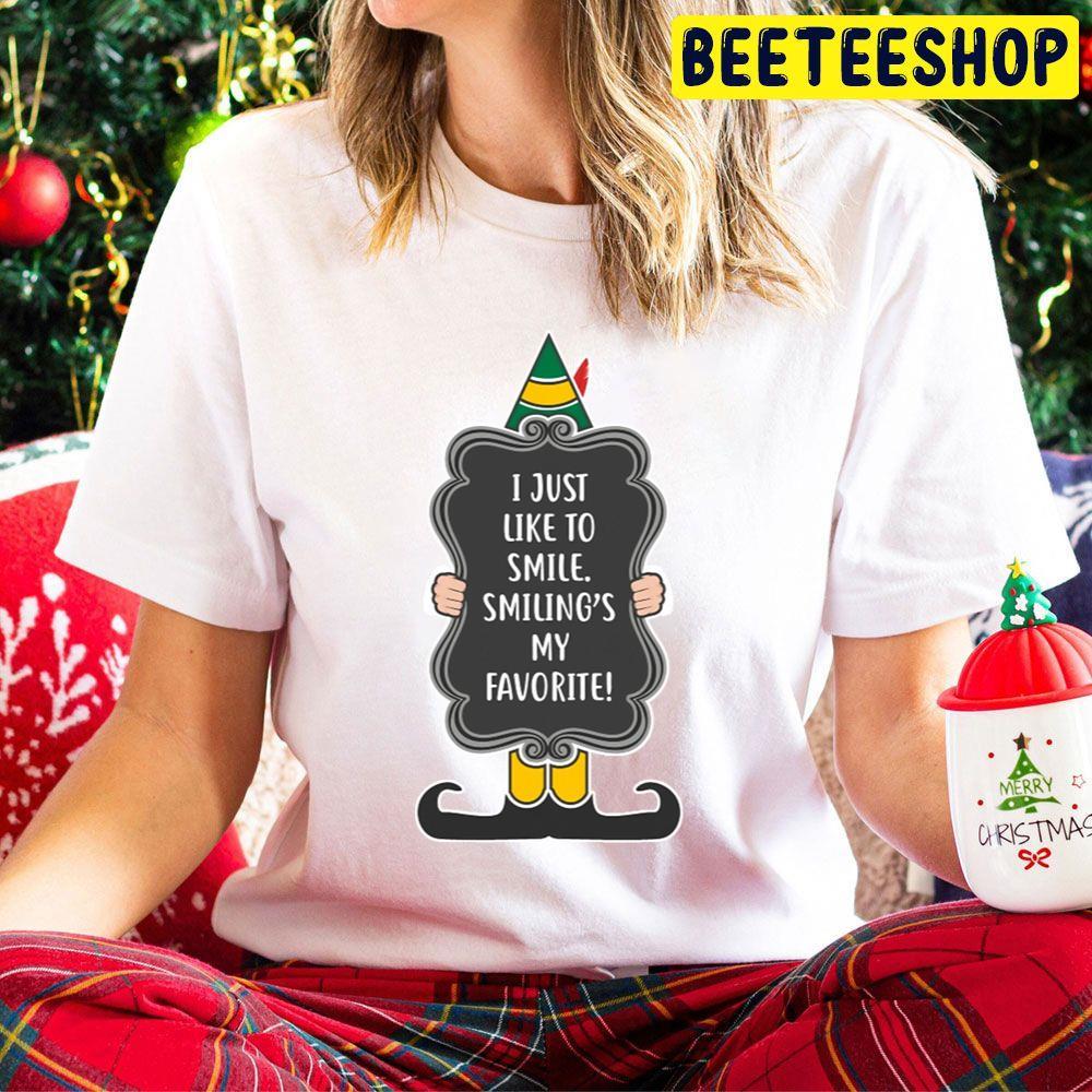Black Smiling's My Favorite Elf Christmas Beeteeshop Trending Unisex Hoodie Black Smiling's My Favorite Elf Christmas Beeteeshop Trending Unisex Hoodie