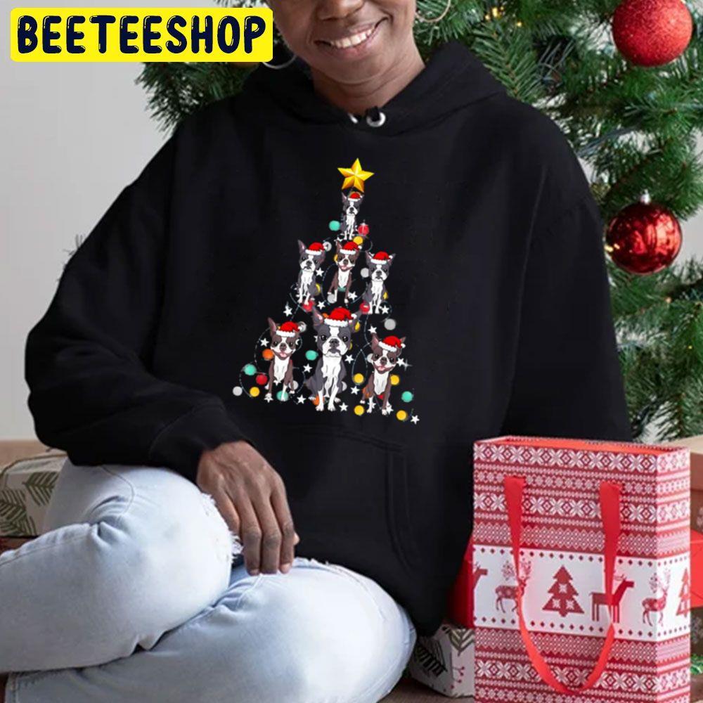 Boston Terrier Christmas Tree Light Beeteeshop Trending Unisex Sweatshirt Boston Terrier Christmas Tree Light Beeteeshop Trending Unisex Sweatshirt