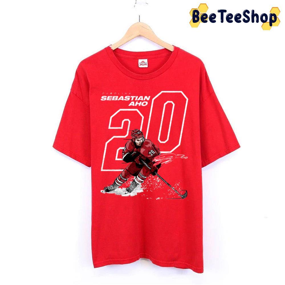 Carolina Offset Sebastian Aho Hockey Unisex T-Shirt Carolina Offset Sebastian Aho Hockey Unisex T-Shirt
