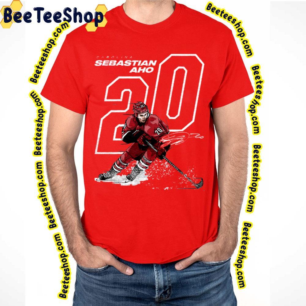 Carolina Offset Sebastian Aho Hockey Unisex T-Shirt Carolina Offset Sebastian Aho Hockey Unisex T-Shirt