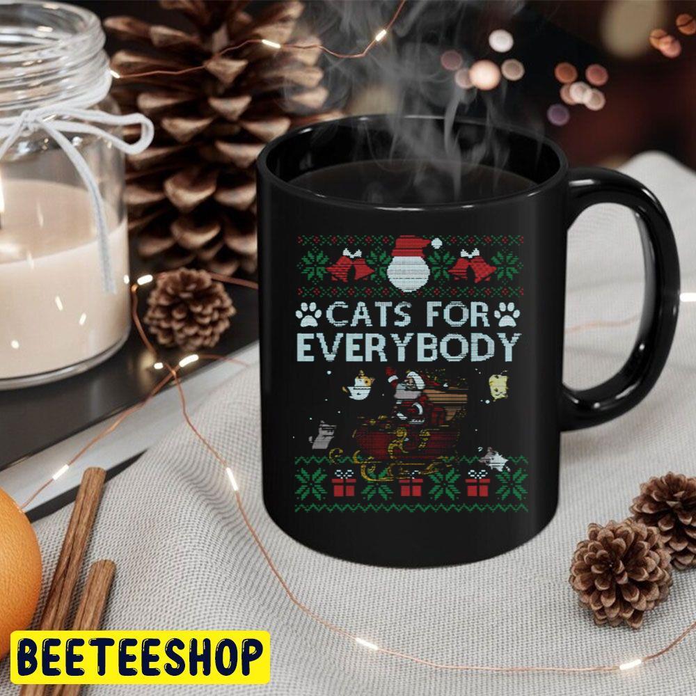 Cats For Everybody Christmas Cute Cat Lover Ugly Beeteeshop Trending Unisex Hoodie Cats For Everybody Christmas Cute Cat Lover Ugly Beeteeshop Trending Unisex Hoodie