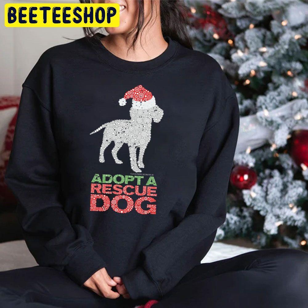 Christmas Adopt A Shelter Or Rescue Dog Circle Design Beeteeshop Trending Unisex Hoodie Christmas Adopt A Shelter Or Rescue Dog Circle Design Beeteeshop Trending Unisex Hoodie