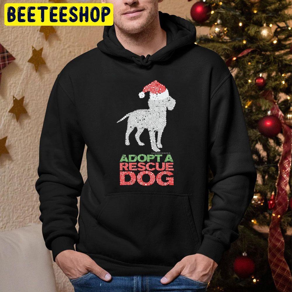 Christmas Adopt A Shelter Or Rescue Dog Circle Design Beeteeshop Trending Unisex Hoodie Christmas Adopt A Shelter Or Rescue Dog Circle Design Beeteeshop Trending Unisex Hoodie