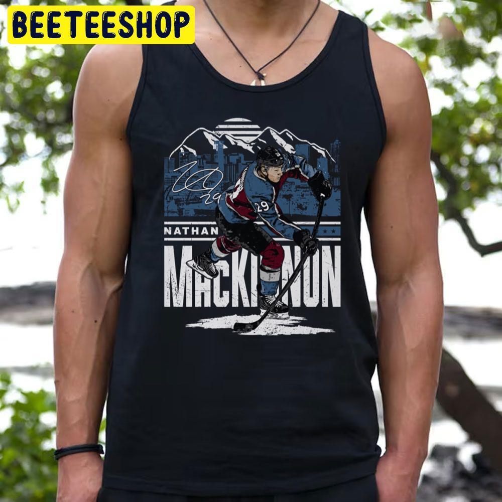 Colorado Player Skyline Nathan Mackinnon Hockey Unisex T-Shirt Colorado Player Skyline Nathan Mackinnon Hockey Unisex T-Shirt