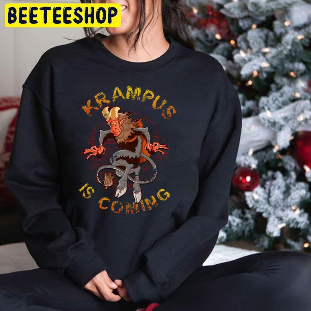 Coming Christmas Humor Funny Krampus Beeteeshop Trending Unisex Hoodie Coming Christmas Humor Funny Krampus Beeteeshop Trending Unisex Hoodie