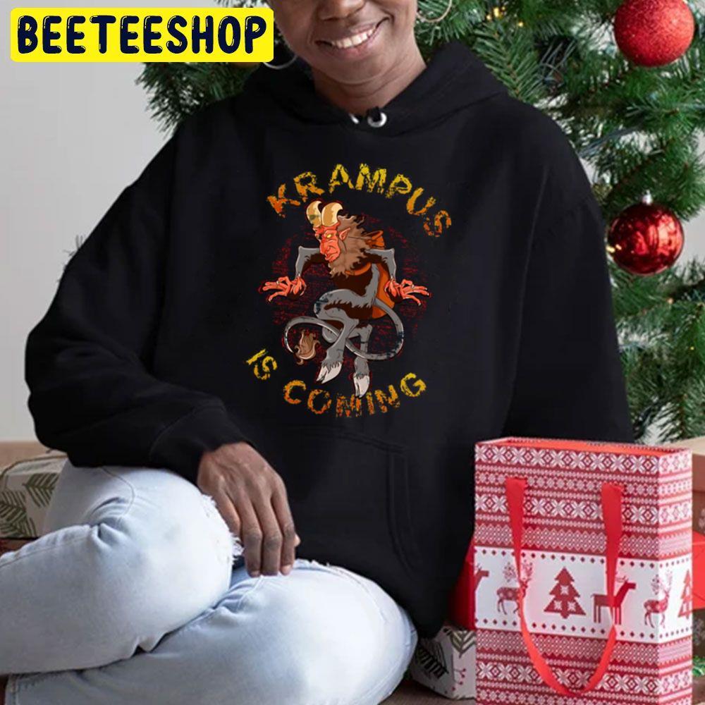 Coming Christmas Humor Funny Krampus Beeteeshop Trending Unisex Hoodie Coming Christmas Humor Funny Krampus Beeteeshop Trending Unisex Hoodie