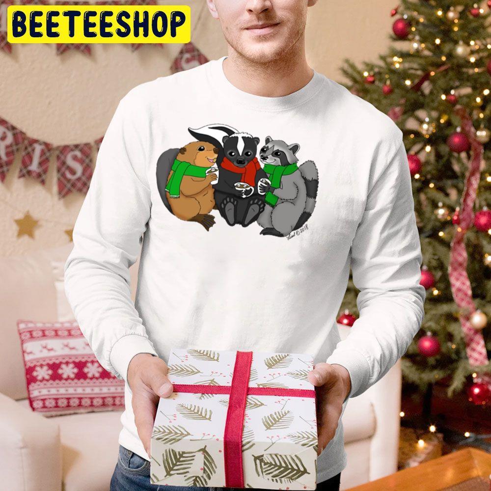 Cozy Critters Christmas Beeteeshop Trending Unisex Hoodie Cozy Critters Christmas Beeteeshop Trending Unisex Hoodie