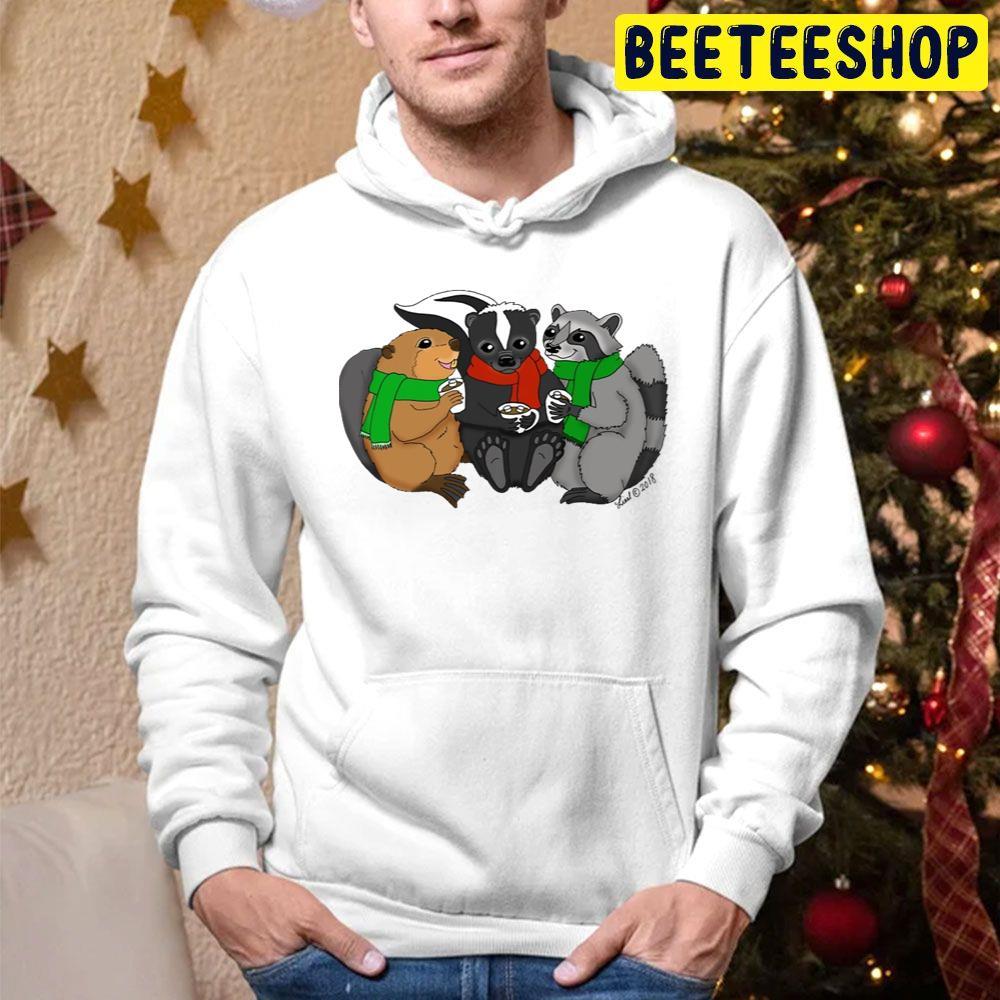 Cozy Critters Christmas Beeteeshop Trending Unisex Hoodie Cozy Critters Christmas Beeteeshop Trending Unisex Hoodie