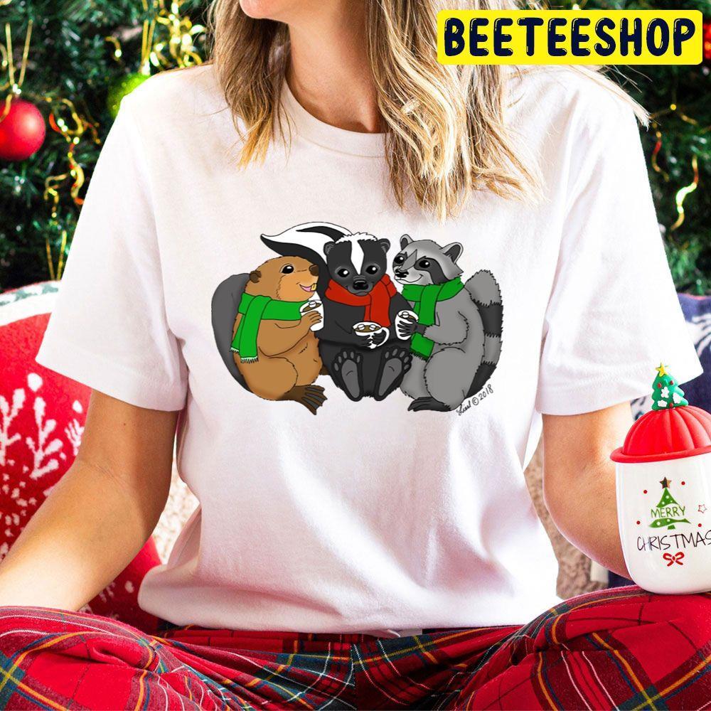 Cozy Critters Christmas Beeteeshop Trending Unisex Hoodie Cozy Critters Christmas Beeteeshop Trending Unisex Hoodie