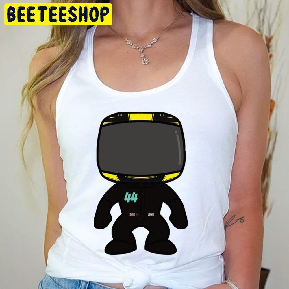 Custom Bobblehead Yellow Helmet Lewis Hamilton Unisex T-Shirt Custom Bobblehead Yellow Helmet Lewis Hamilton Unisex T-Shirt