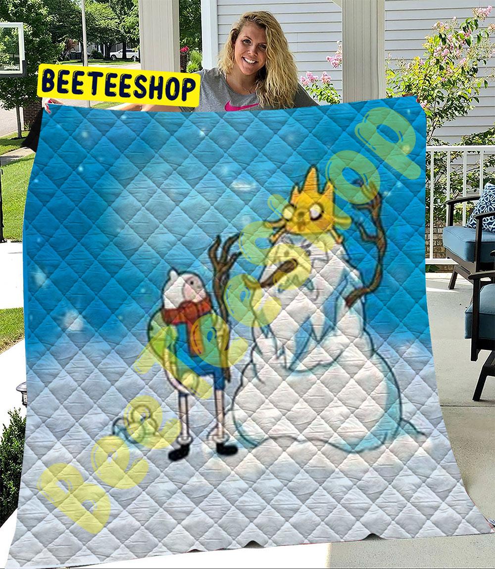 Cute Adventure Time Christmas 1 Trending Quilt Cute Adventure Time Christmas 1 Trending Quilt
