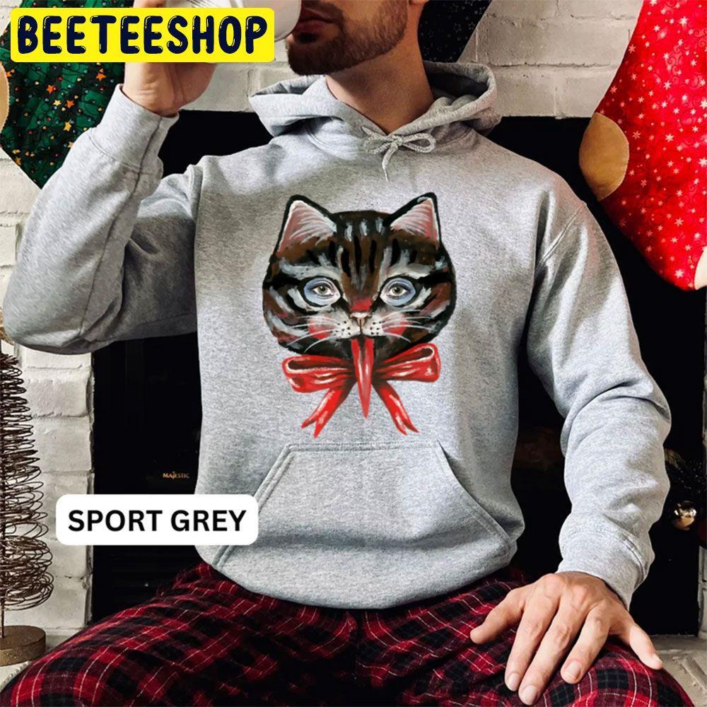 Cute Black Cat Krampus Face Christmas Beeteeshop Trending Unisex Hoodie Cute Black Cat Krampus Face Christmas Beeteeshop Trending Unisex Hoodie