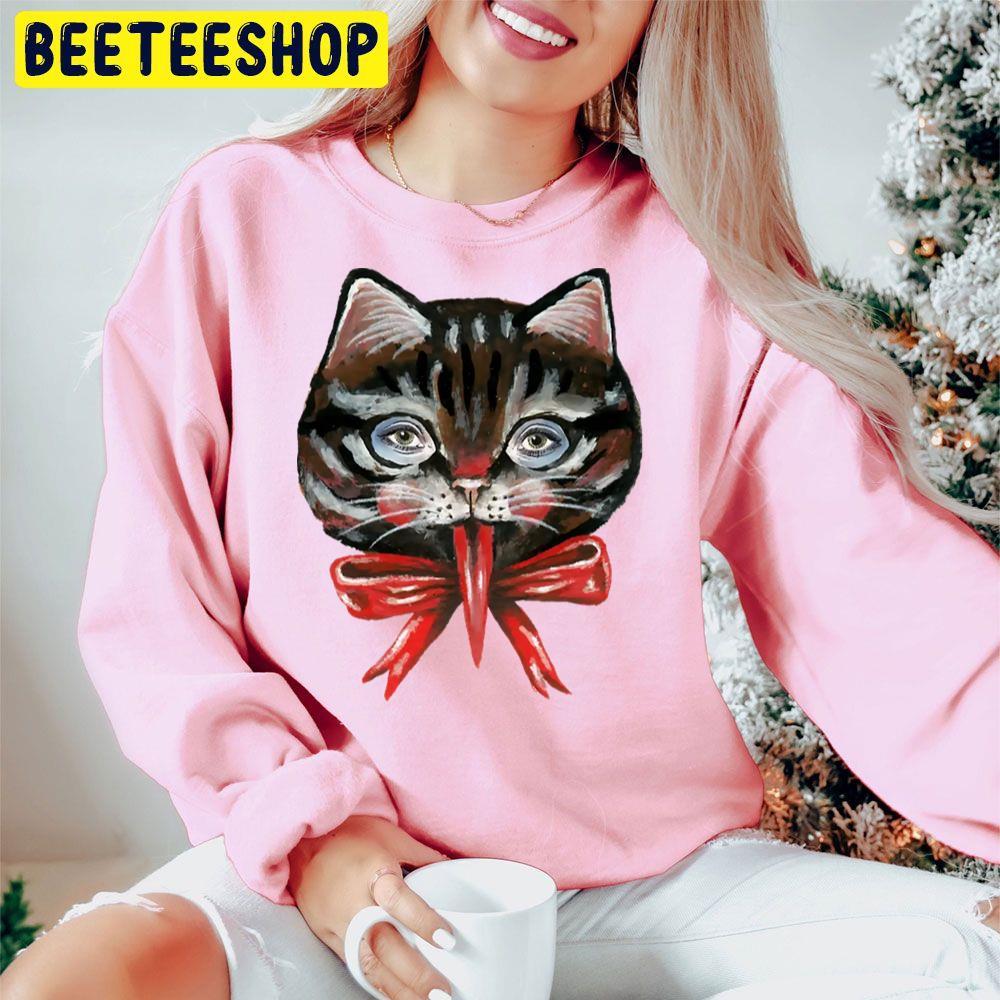 Cute Black Cat Krampus Face Christmas Beeteeshop Trending Unisex Hoodie Cute Black Cat Krampus Face Christmas Beeteeshop Trending Unisex Hoodie