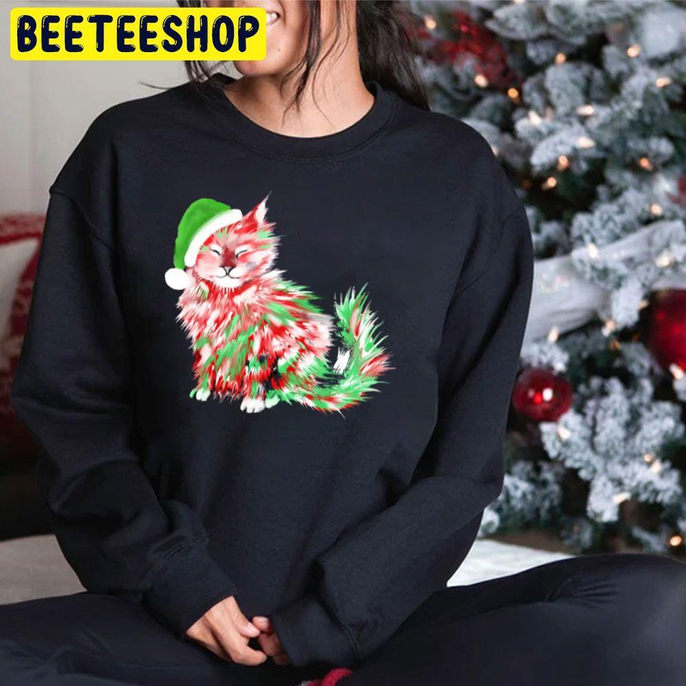 Cute Christmas Holiday Cat Beeteeshop Trending Unisex Sweatshirt Cute Christmas Holiday Cat Beeteeshop Trending Unisex Sweatshirt