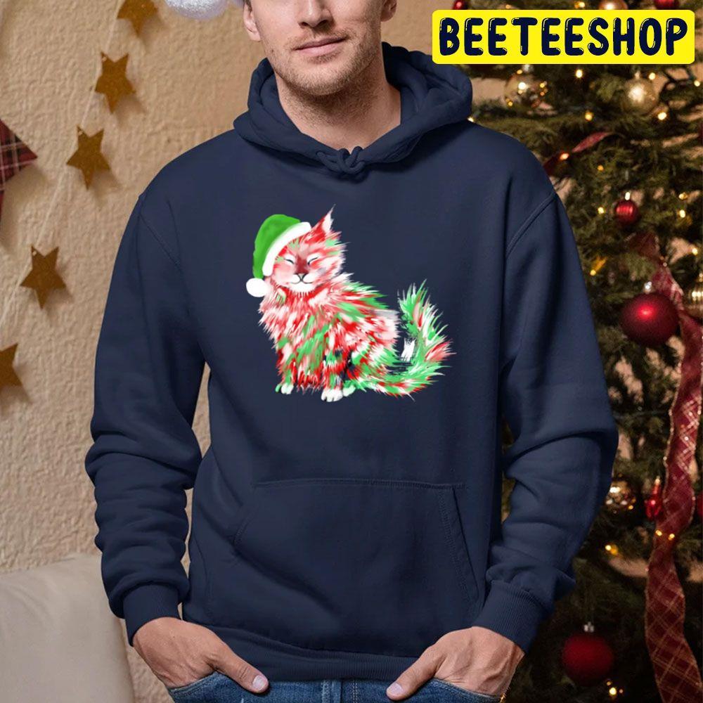 Cute Christmas Holiday Cat Beeteeshop Trending Unisex Sweatshirt Cute Christmas Holiday Cat Beeteeshop Trending Unisex Sweatshirt