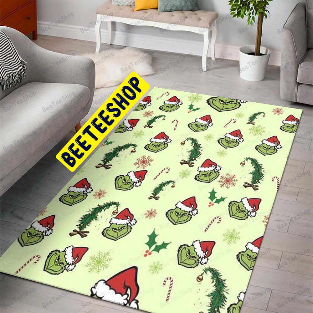 Cute Christmas Tree With Grinch Trending Rug Rectangle Cute Christmas Tree With Grinch Trending Rug Rectangle