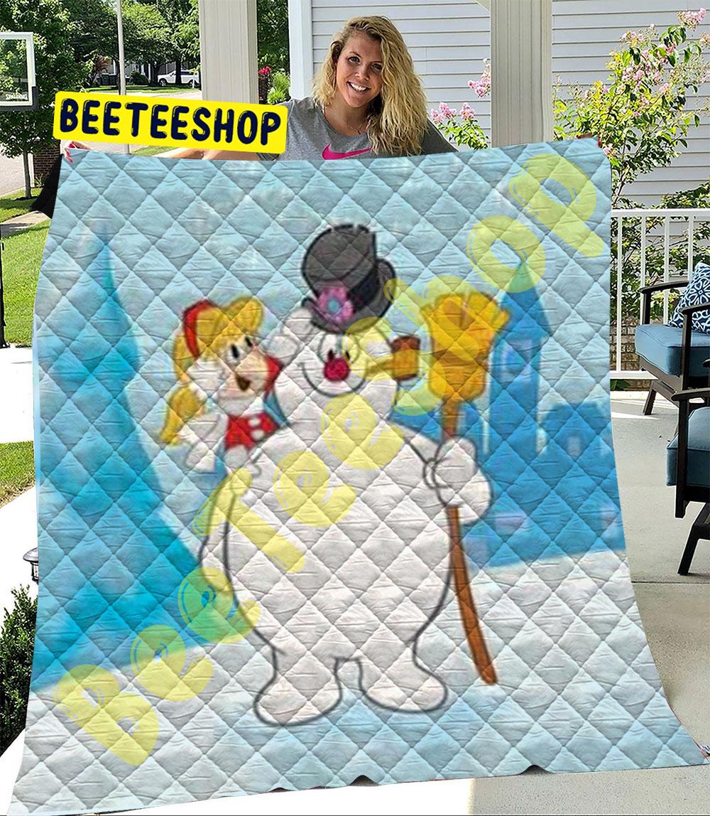Cute Frosty The Snowman 2 Trending Quilt Cute Frosty The Snowman 2 Trending Quilt