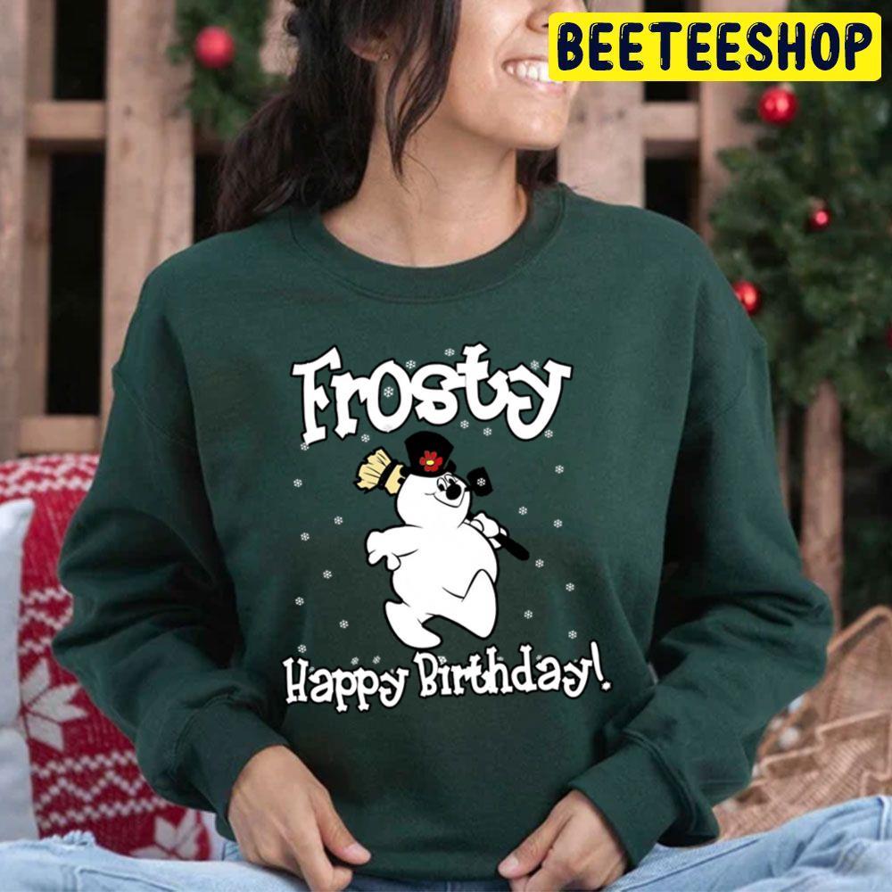 Cute Happy Birthday Frosty The Snowman Christmas Beeteeshop Trending Unisex Hoodie Cute Happy Birthday Frosty The Snowman Christmas Beeteeshop Trending Unisex Hoodie
