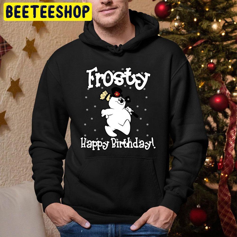 Cute Happy Birthday Frosty The Snowman Christmas Beeteeshop Trending Unisex Hoodie Cute Happy Birthday Frosty The Snowman Christmas Beeteeshop Trending Unisex Hoodie