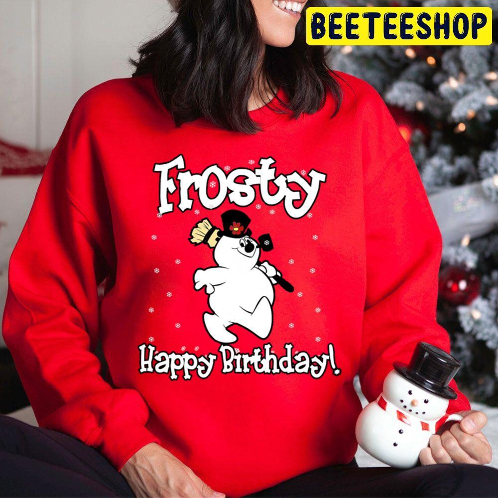 Cute Happy Birthday Frosty The Snowman Christmas Beeteeshop Trending Unisex Hoodie Cute Happy Birthday Frosty The Snowman Christmas Beeteeshop Trending Unisex Hoodie