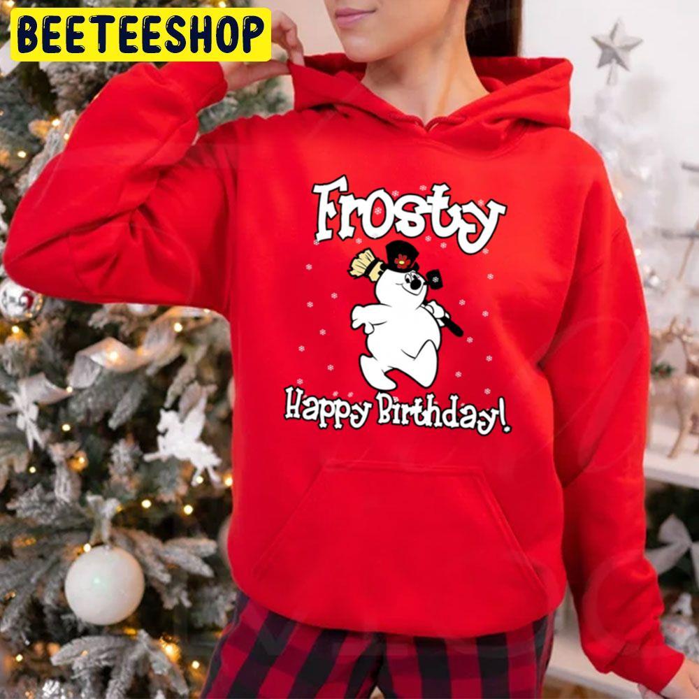 Cute Happy Birthday Frosty The Snowman Christmas Beeteeshop Trending Unisex Hoodie Cute Happy Birthday Frosty The Snowman Christmas Beeteeshop Trending Unisex Hoodie
