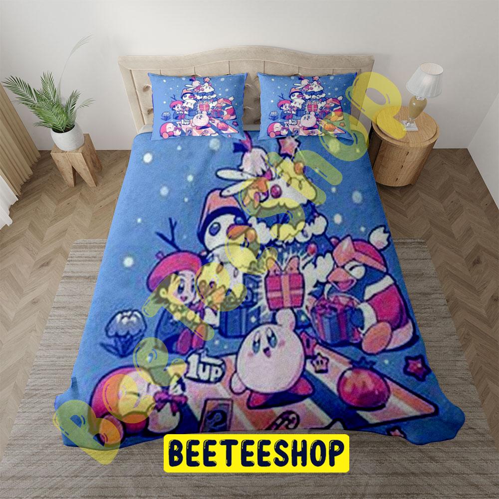 Cute Kirby Christmas 04 Trending Bedding Set Cute Kirby Christmas 04 Trending Bedding Set