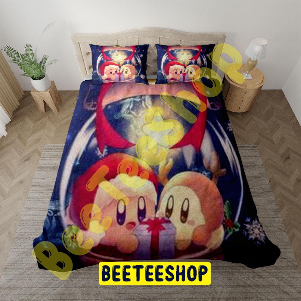 Cute Kirby Christmas 08 Trending Bedding Set Cute Kirby Christmas 08 Trending Bedding Set