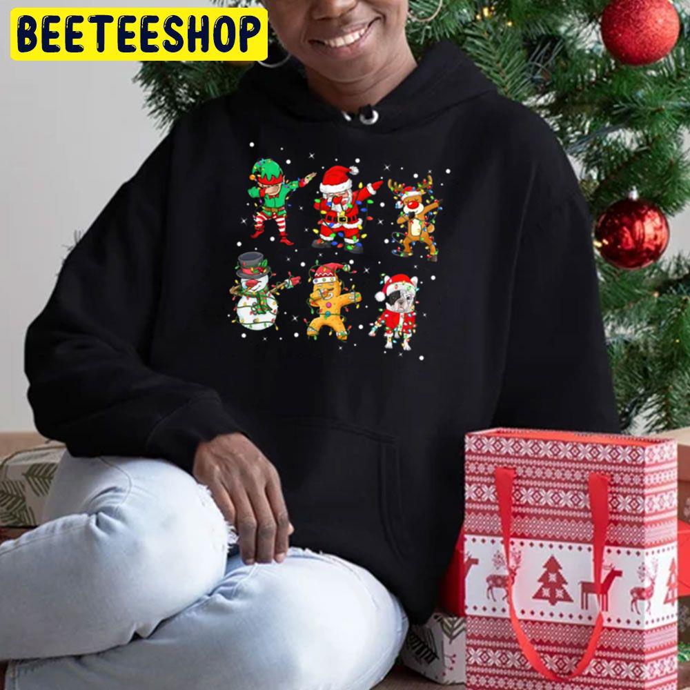 Dabbing Dab Santa Elf Frenchie French Bulldog Dog Friends Christmas Lights Beeteeshop Trending Unisex Sweatshirt Dabbing Dab Santa Elf Frenchie French Bulldog Dog Friends Christmas Lights Beeteeshop Trending Unisex Sweatshirt