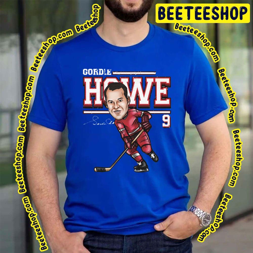 Detroit Cartoon Gordie Howe Hockey Unisex T-Shirt Detroit Cartoon Gordie Howe Hockey Unisex T-Shirt
