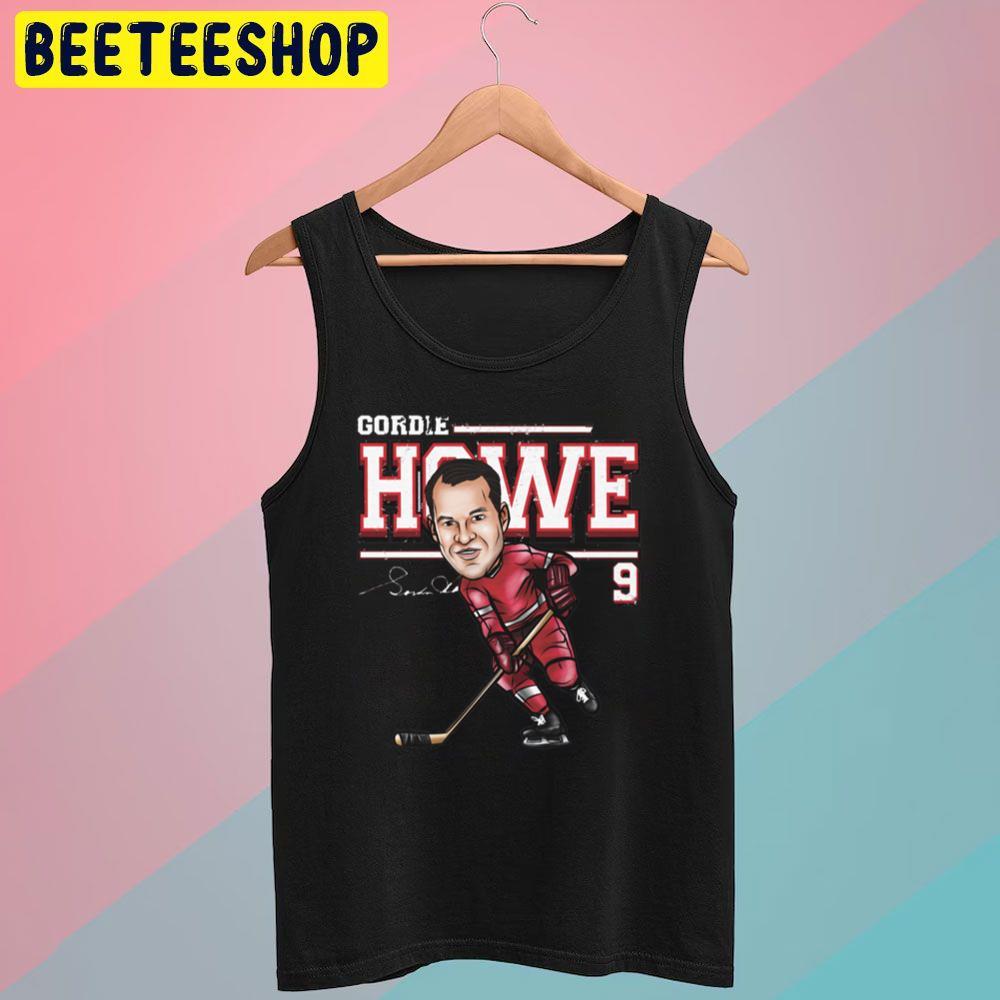 Detroit Cartoon Gordie Howe Hockey Unisex T-Shirt Detroit Cartoon Gordie Howe Hockey Unisex T-Shirt
