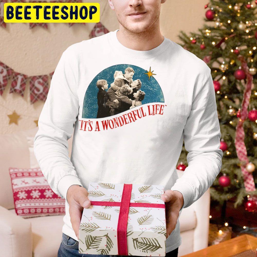 Distressed Christmas It's A Wonderful Life Beeteeshop Trending Unisex Hoodie Distressed Christmas It's A Wonderful Life Beeteeshop Trending Unisex Hoodie