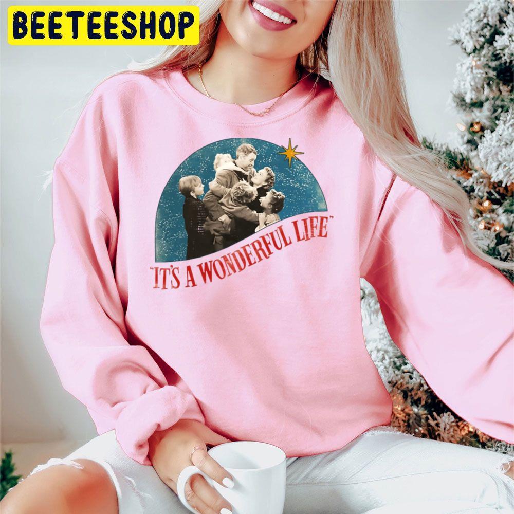 Distressed Christmas It's A Wonderful Life Beeteeshop Trending Unisex Hoodie Distressed Christmas It's A Wonderful Life Beeteeshop Trending Unisex Hoodie