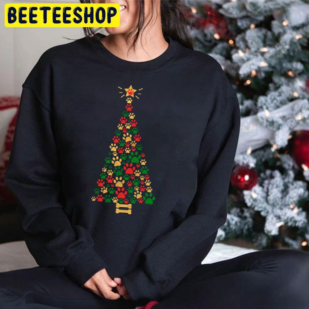 Dog Lovers Cute And Funny Dog Paws Prints Christmas Tree Beeteeshop Trending Unisex Hoodie Dog Lovers Cute And Funny Dog Paws Prints Christmas Tree Beeteeshop Trending Unisex Hoodie