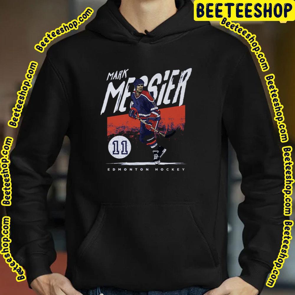Edmonton Grunge Mark Messier Hockey Unisex T-Shirt Edmonton Grunge Mark Messier Hockey Unisex T-Shirt