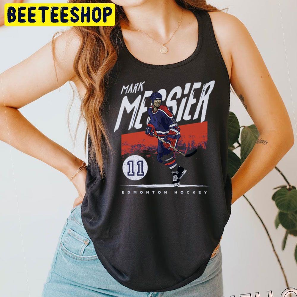 Edmonton Grunge Mark Messier Hockey Unisex T-Shirt Edmonton Grunge Mark Messier Hockey Unisex T-Shirt