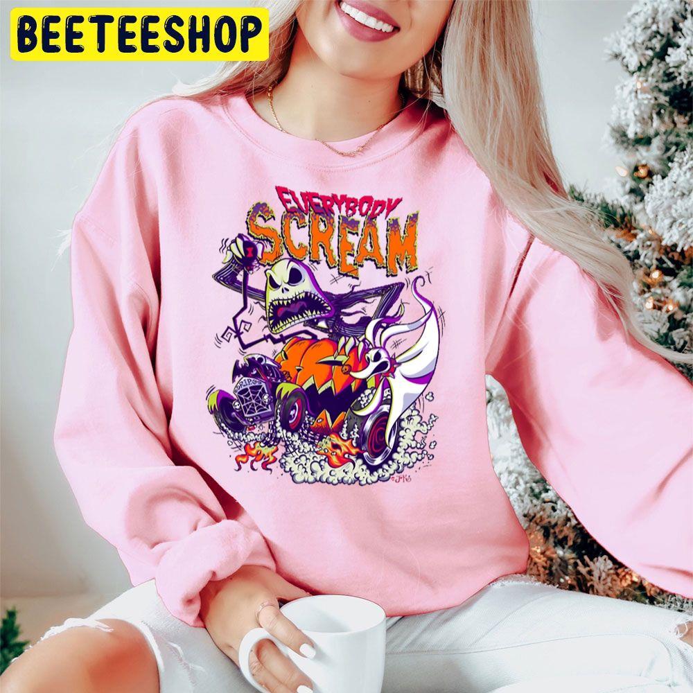 Everybody Scream The Nightmare Before Christmas Beeteeshop Trending Unisex Hoodie Everybody Scream The Nightmare Before Christmas Beeteeshop Trending Unisex Hoodie