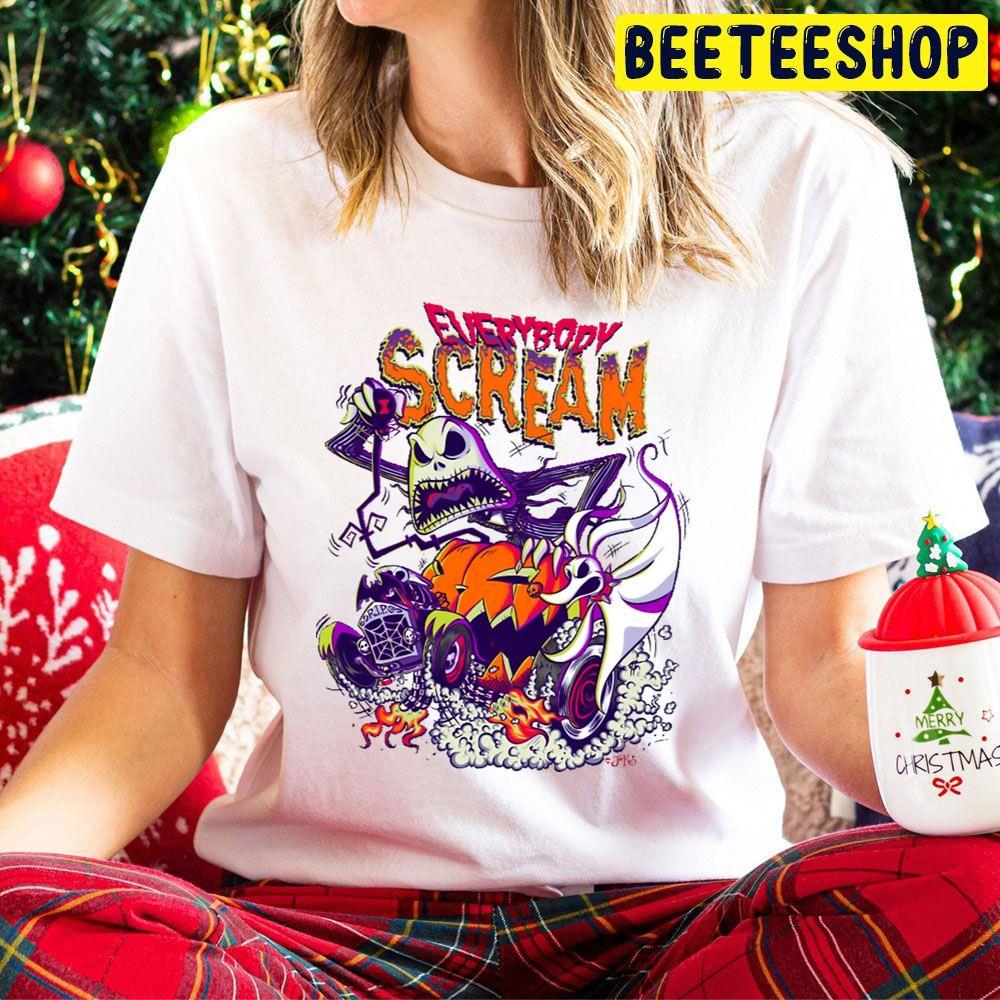 Everybody Scream The Nightmare Before Christmas Beeteeshop Trending Unisex Hoodie Everybody Scream The Nightmare Before Christmas Beeteeshop Trending Unisex Hoodie