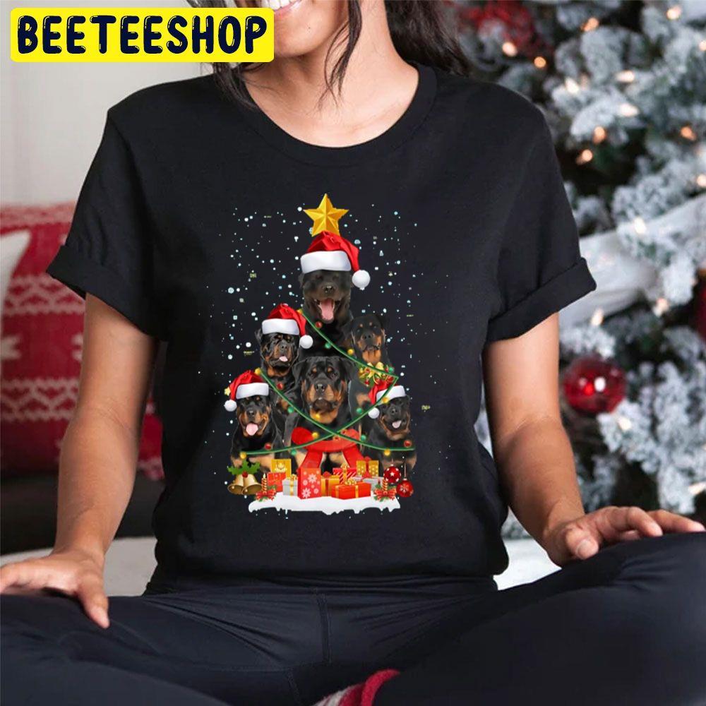 Funny Rottweiler Dog Christmas Tree Xmas Beeteeshop Trending Unisex Sweatshirt Funny Rottweiler Dog Christmas Tree Xmas Beeteeshop Trending Unisex Sweatshirt