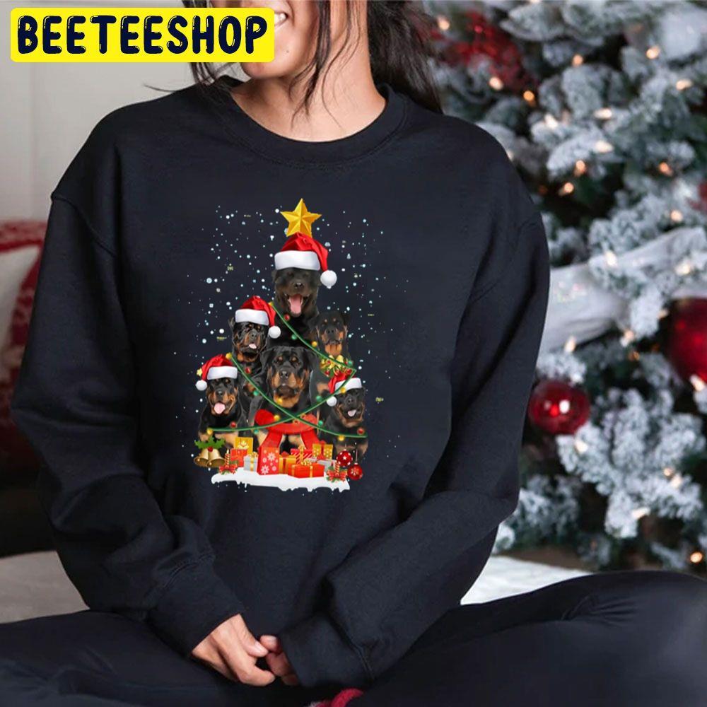 Funny Rottweiler Dog Christmas Tree Xmas Beeteeshop Trending Unisex Sweatshirt Funny Rottweiler Dog Christmas Tree Xmas Beeteeshop Trending Unisex Sweatshirt