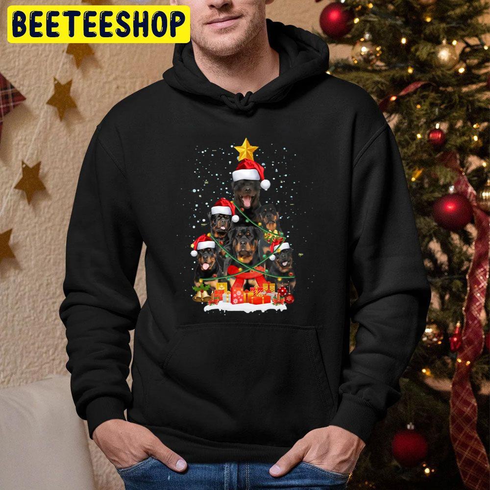 Funny Rottweiler Dog Christmas Tree Xmas Beeteeshop Trending Unisex Sweatshirt Funny Rottweiler Dog Christmas Tree Xmas Beeteeshop Trending Unisex Sweatshirt