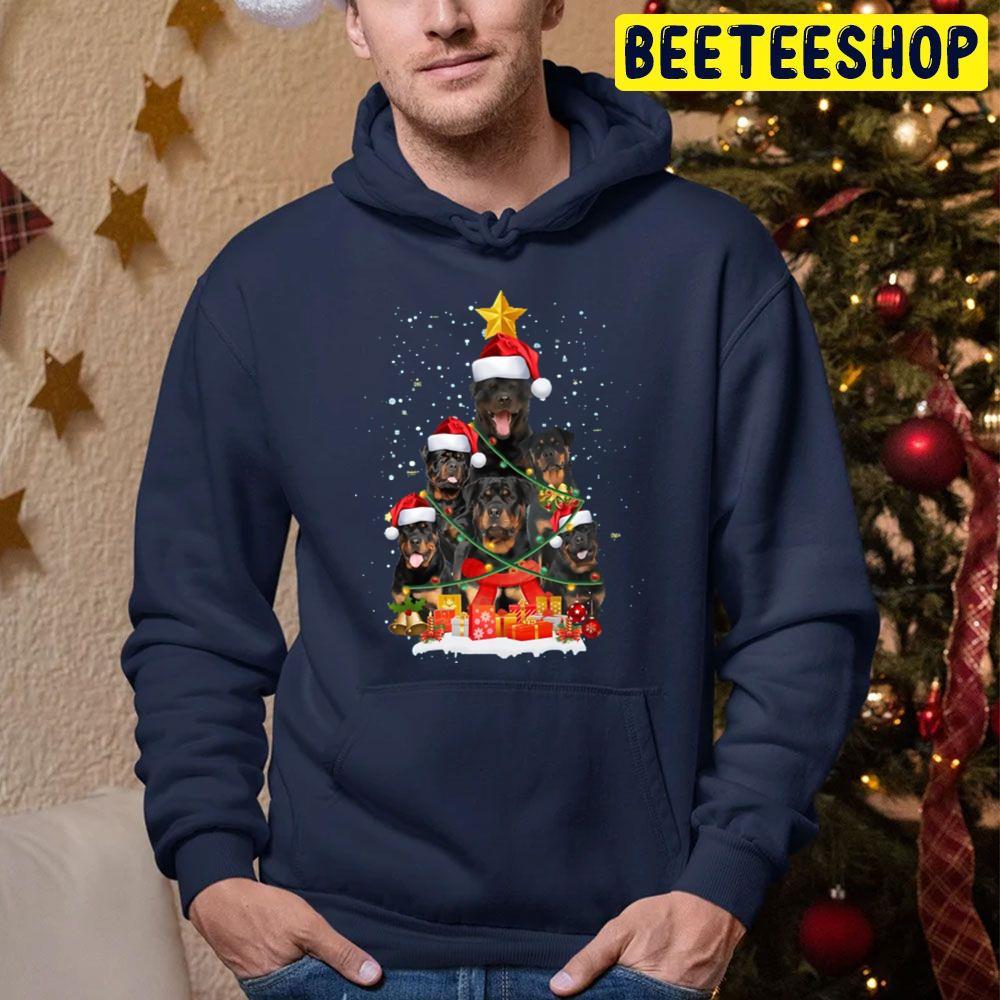 Funny Rottweiler Dog Christmas Tree Xmas Beeteeshop Trending Unisex Sweatshirt Funny Rottweiler Dog Christmas Tree Xmas Beeteeshop Trending Unisex Sweatshirt