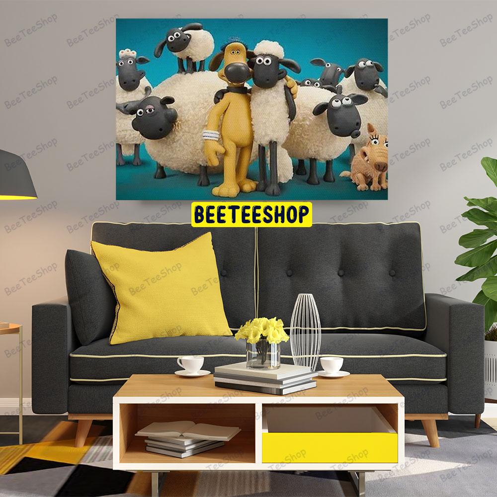 Funny Shaun The Sheep The Flight Before Christmas 02 Trending US Landscape Canvas Funny Shaun The Sheep The Flight Before Christmas 02 Trending US Landscape Canvas
