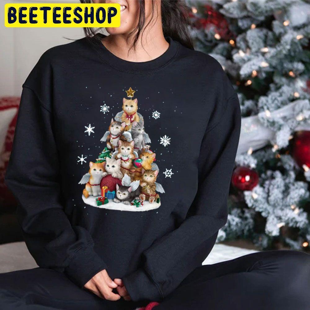 Great For Cat Lover Cats Christmas Tree Beeteeshop Trending Unisex Sweatshirt Great For Cat Lover Cats Christmas Tree Beeteeshop Trending Unisex Sweatshirt