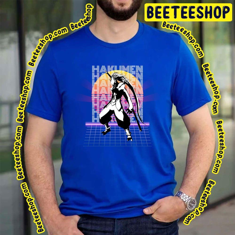 Hakumen Retro 80s Blazblue Unisex T-Shirt Hakumen Retro 80s Blazblue Unisex T-Shirt