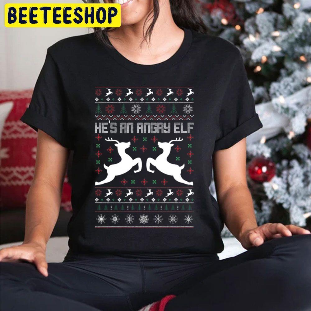He's An Angry Elf Ugly Christmas Beeteeshop Trending Unisex Hoodie He's An Angry Elf Ugly Christmas Beeteeshop Trending Unisex Hoodie